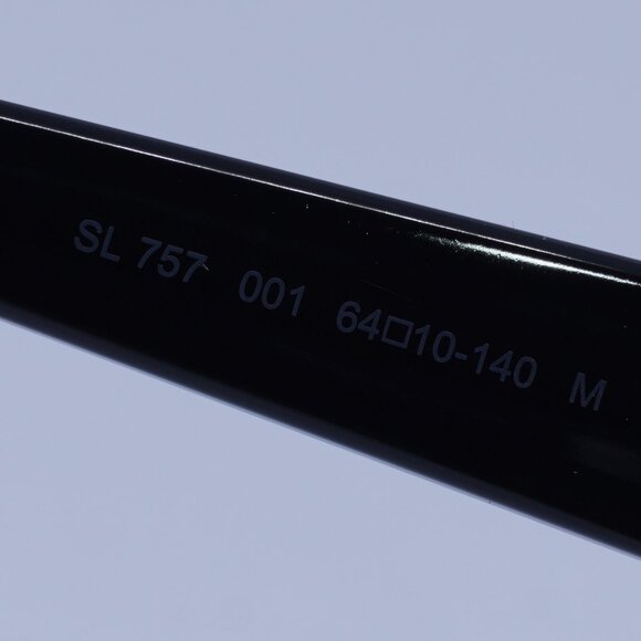 Saint Laurent SL 757 001 Sunglasses Black Square Frame, Dark Grey Lenses - Picture 7 of 10